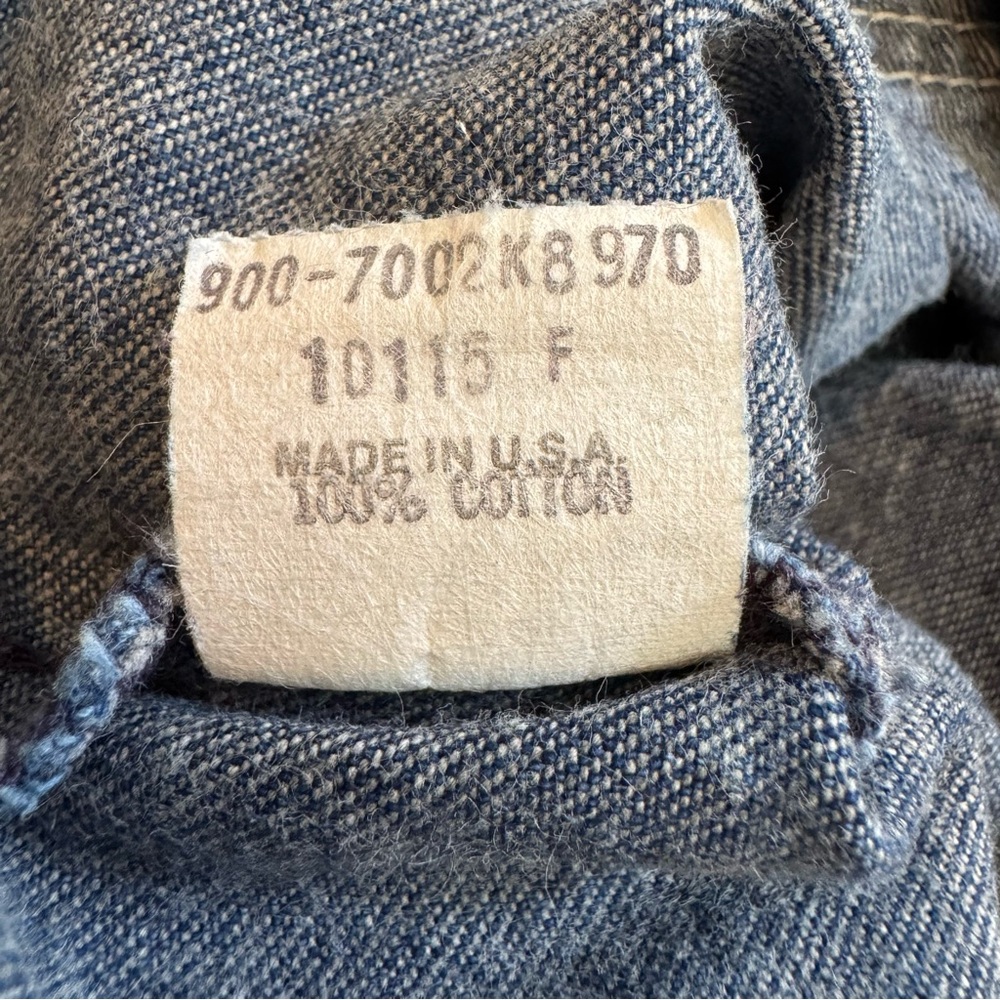 Vintage OshKosh B'gosh Blue Denim Jumper Dress Made in USA, Size 6, EUC - Picture 8 of 10